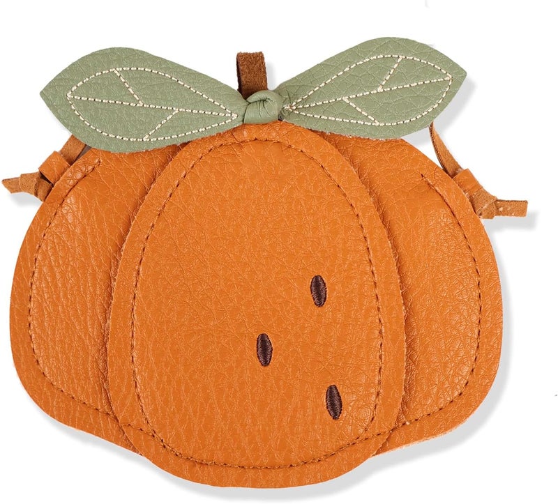 DCLOVERY Store Cute Pumpkin Toddler Purse for Girls，Exquisite Leather Small Purse Crossbady Bag Girls Toddlers Birthday Gift - Image 1
